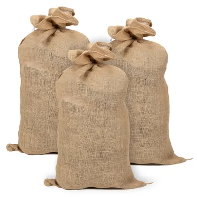 Productafbeelding van La Cordeline, 3 jutezakken, 40 x 61 cm, 215 g/m², 15 kg – ACJN110L-L3, naturel