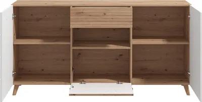 Image de Morlupo - Buffet, 173x42x88h cm Blanc, un Tiroir