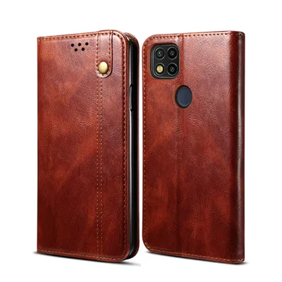 Immagine prodotto di Custodia per Xiaomi Redmi 9C, portafoglio in pelle flip case con funzione stand rosso
