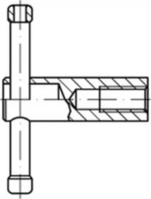 Produktbild von Reyher Knebelmuttern DIN 6307 St. 5 M 12 brüniert 063075300120000 (1 Stück)