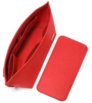 Produktbild von Purse Organizer Insert Set, 2-teilig, mittel, rot, Kombinationsdesign