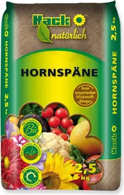 Produktbild von HACK Horn-Naturdünger mit Langzeitwirkung, 14% organisch gebundenem Stickstoff, 2.5 kg