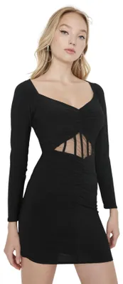 Produktbild von Trendyol Damen Figurbetont Bodycon Asymmetrischer Kragen Gestrickt Kleid, Schwar
