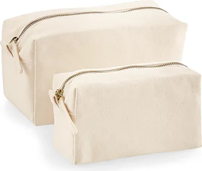 Produktbild von Westford Mill W552 | Canvas Accessory Case / Erhältlich in zwei Größen: S und L - Farbe: Natural - Größe: L (21 x 11 x 11 cm