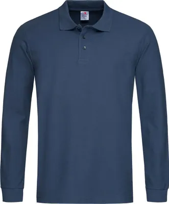 Immagine prodotto di Stedman ST3400 | Polo a maniche lunghe da uomo 100 - Colore: blu navy - Taglia: L
