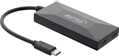 Obrázok produktu pre InLine 35399, USB 2.0 Type-C, USB 3.2 Gen 1 (3.1 Gen 1) Type-A, USB 3.2 Gen 1 (3.1 Gen 1) Type-C, 5000 Mbit/s, Čierna, 0,3 m, Jednosmerný prúd