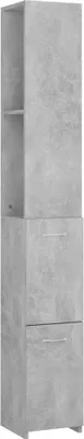 Zdjęcie produktu dla vidaXL Szafka łazienkowa betonowa szara 25x26,5x170 cm materiał drewnopochodny