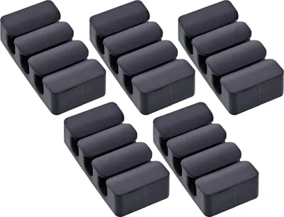 Zdjęcie produktu dla InLine 59971J, Klips do kabla, Uniwersalne, Termoplastyczna guma (TPR), Czarny