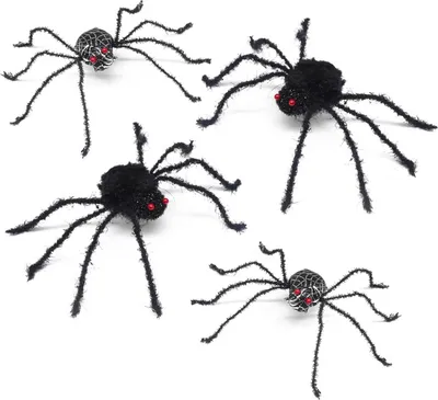 Produktbild von Halloween Deko Spinnen (4 Stück) 25x20cm