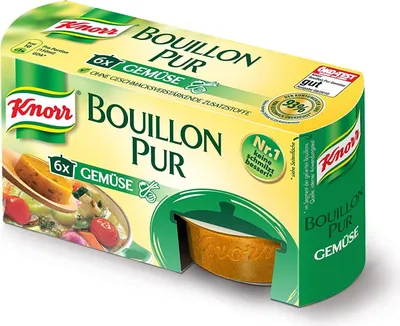 Produktbild von 2 x Knorr - Bouillon Pur - Gemüse - 6x28g