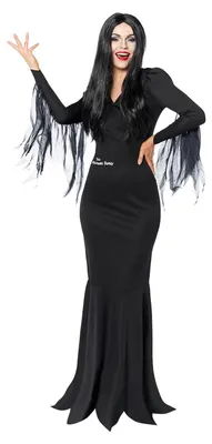 Produktbild von Amscan - Kostüm Morticia, die Addams Family, Wednesday, Horror, Halloween, Karneval