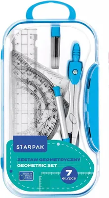Immagine prodotto di Set scuola geometrico 7el. blu Starpak 560248