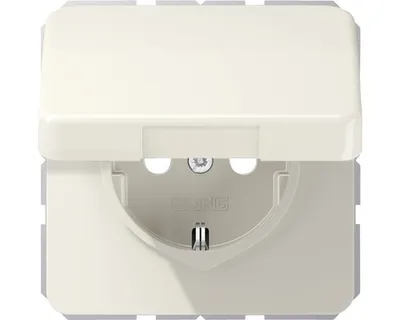 Produktbild von Jung CD 1520 BFKL Steckdose mit Klappdeckel weiß CD 500