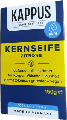 Produktbild von Kappus Kernseife Zitrone (150g)