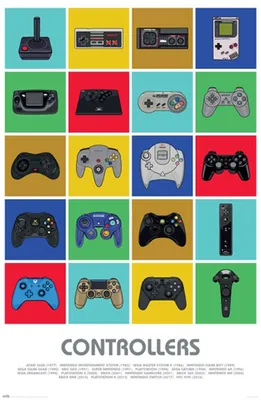 Immagine prodotto di Gioco - Controllori - Videogiochi - Stampa poster - dimensioni 61x91,5 cm