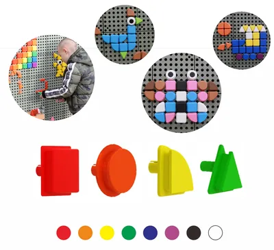 Obrázok produktu pre Masterkidz Geometric Elements 8 farieb 256 ks Príslušenstvo pre predstavky