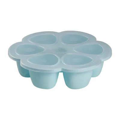 Produktbild von Beaba Aufbewahrungsbehaelter Multiportions aus Silikon 6 x 150 ml windisches blau; 912456