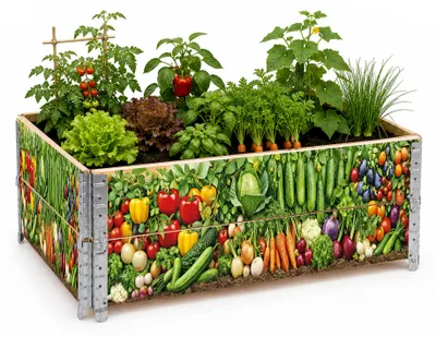 Obrázok produktu pre Aga Vyvýšený záhon 120x80x40 cm Zelenina