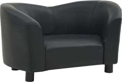 Obrázok produktu pre vidaXL Pohovka pre psov čierna 67x41x39 cm umelá koža