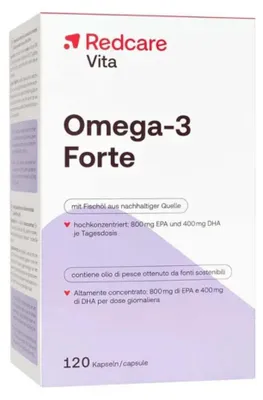 Immagine prodotto di Redcare Omega-3 Forte, capsule, 120 capsule
