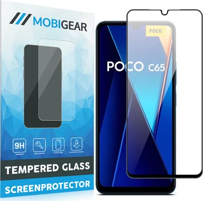 Produktbild von Mobigear Premium  POCO C65 Panzerglas Gehärtetes Glas Displayschutz - Hüllenfreundlich