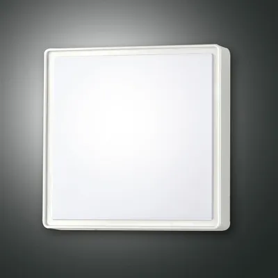 Produktbild von Fabas Luce Außen-Deckenleuchte Oban E27 240x95mm IP65 Weiß 27W Bewegungsmelder,  Italy