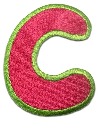 Produktbild von Buchstabe C - 6.2x4.9cm: Alphabet Buchstaben Einzeln Auswählbar - Aufnäher, Bügelbild, Aufbügler, Applikationen, Patches, Flicken, Zum Aufbügeln