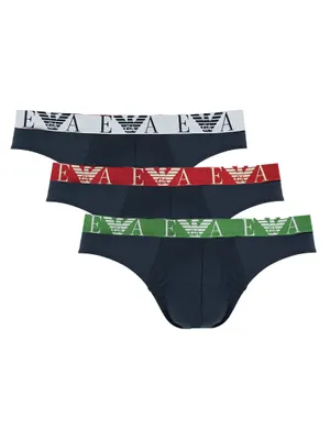 Obrázok produktu pre Emporio Armani Slipy "3 Pack" - 111734 2F715 - Blau - Veľkosť: XXL(EU)