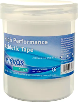 Produktbild von MIKROS Perf. Athletic Tape : weiss 2,5cm x 10m (1) Menge: 1