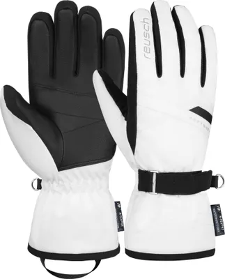 Produktbild von Reusch Fingerhandschuhe Helena R-TEX® XT in extrawarmer, wasserdichter und atmungsaktiver Ausführung 1101 white / black 6.5