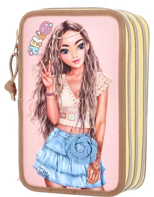 Produktbild von Depesche 12378 TOPModel 3-Fach Federtasche Hippie Heart