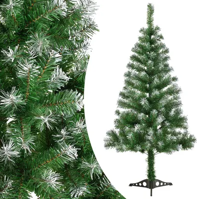 Produktbild von Juskys Umělý vánoční stromek 150 cm zelený s umělým sněhem včetně stojanu