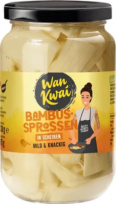 Immagine prodotto di Germogli di bambù Wan Kwai a fette dolci e croccanti freschi 330g