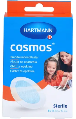 Produktbild von HARTMANN Cosmos sterile Brandwundenpflaster 68 x 43 mm, 8 St. Pflaster