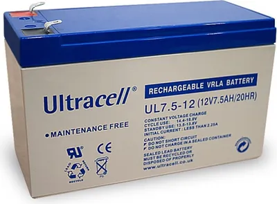 Produktbild von Wentronic 42048, 7500 mAh, Plombierte Bleisäure (VRLA), 12V