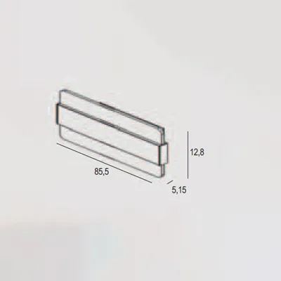 Image de Applique contemporaine Doup Métal Noir Led 56W