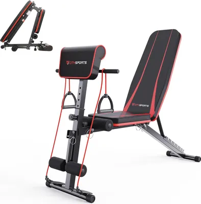 Immagine prodotto di Panche per pesi regolabili, attrezzatura fitness multifunzionale, allenamento per tutto il corpo, nero