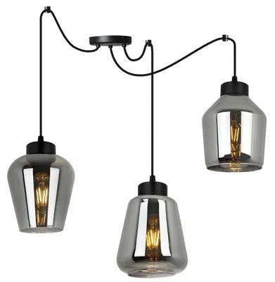 Produktbild von Moderne elegante Pendelleuchte mit Glas Lampenschirm – Hängelampe Deckenlampe für Wohnzimmer und Esszimmer