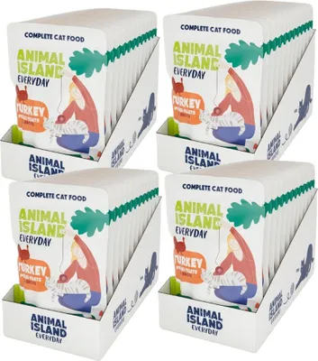 Image de Nourriture pour chat ANIMAL ISLAND Dinde 12 x 85 g