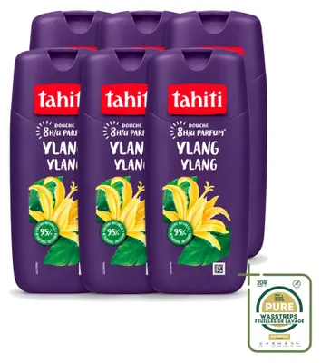 Immagine prodotto di 6 flaconi di gel doccia Tahiti Ylang Ylang - 315 ml - confezione risparmio - 6 pezzi