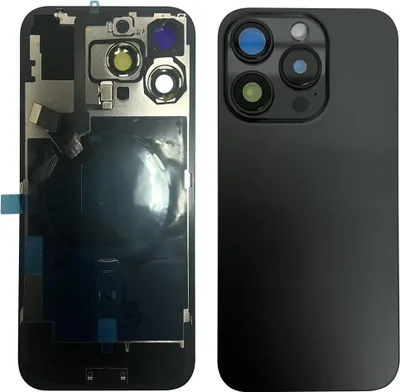 Productafbeelding van Achterkant voor iPhone 16 Pro Max met kleine onderdelen - zwart titanium
