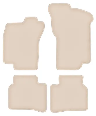 Produktbild von DURBAN Beige Velours-Fußmatten-Set für Fiat Tempra Kombi, Limousine (1990-1999)