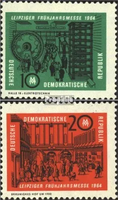 Produktbild von Briefmarken DDR 1964 Mi 1012-1013 (kompl.Ausgabe) postfrisch Leipziger Frühjahrsmesse