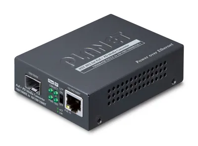 Produktbild von PLANET 1000Base-T PoE+ to 1000Base-FX SFP Media Converter
