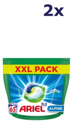 Produktbild von 2x Ariel Pods 3-in-1 – 65 sc 1319,5 g Alpine Waschmittel
