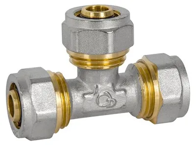 Immagine prodotto di Raccordo A T Pex-Al-Pex Cromato 16*16*16 Triplo - D16*16*16T3