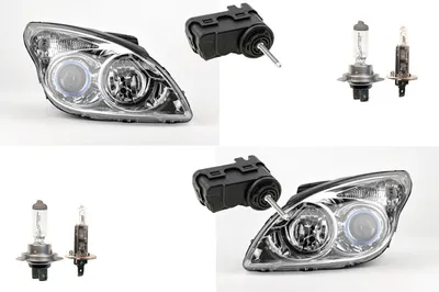 Produktbild von Scheinwerfer passend für Hyundai i30 07 - 10 mit H7 H1 Links Rechts + Stellmotor 921012L020 921032L020 921012L120 921032L120 921302B000 921303K Johns