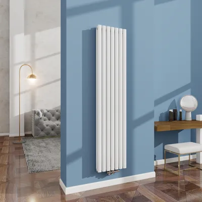 Produktbild von AICA Heizkörper Design Röhrenheizkörper Handtuchwärmer Vertikal Doppellagig 1800x413mm 1890W Weiß