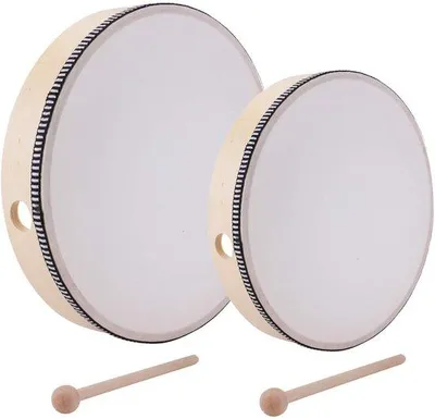 Productafbeelding van Set van 2 Handdrums voor Kinderen, Educatief Muziekinstrument