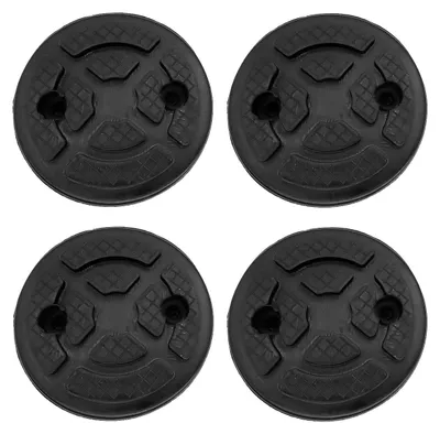 Imagen del producto de Almohadillas de goma - 4 unidades - Amortiguación de vibraciones - Talleres mecánicos - Reparación de automóviles - Color - Diámetro 120 mm, grosor 30 mm - Plataforma elevadora